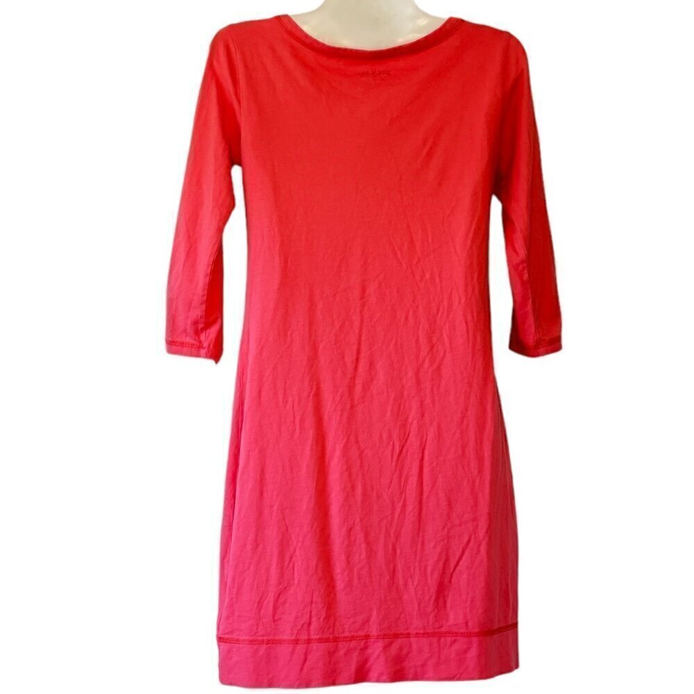 Lilly Pulitzer Island Coral Palmetto Dress V-Neck Henley Barbie Pink Size XXS - Picture 4 of 12